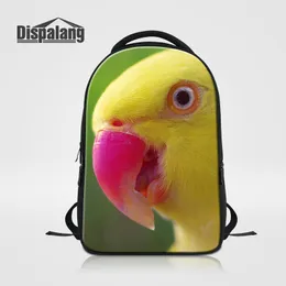 Pretty Parrot Laptop Backpack For 14 Inch Notebook Animal Prints Children School Bags Women Men's Hip Hop Rucksack College Schoolbags Rugtas