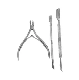 3Pcs/Set Nail Art Plier Clipper Tool Cuticle Manicure Scissor Stainless Steel Nipper Cutter Free Shipping LX2686