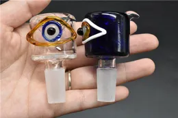 Nowy desgin szklana miska sztuk Bongs miski 14mm 18mm mężczyzna miska do palenia fajki wodne dab rigs Bong Slide birde eye style darmowa wysyłka