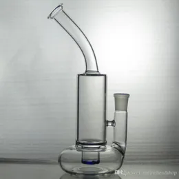 Nackvatten bong hård tornado bong bubbler vatten rör livbuoy bas cyklon percolator 10 '' glasbubblare bägare bong böjd