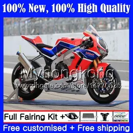 Injection Body+ Red blue Tank For HONDA CBR 1000 RR CBR1000RR 17 18 57MY4 CBR 1000RR CBR-1000RR CBR1000 RR 2017 2018 Fairing Bodywork kit