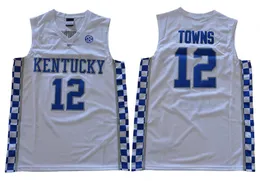 Kentucky Wildcats Jersey College Basketball Devin Booker John Wall Anthony  Davis Karl-Anthony Towns DeMarcus Cousins Malik Monk Fox Blue Men