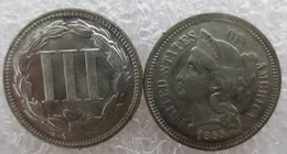 1865 Three Cent Nickel manufacturing Copy Promotion Billig Fabrikspris trevligt hem Tillbehör Silvermynt