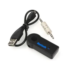 Bluetooth Aux Mini Ses Alıcı Bluetooth Verici 3 5mm Jack Eller Otomatik Bluetooth Araba Kiti Müzik Adaptörü224F