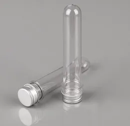 40ml Transparent Mask Bad Salt Test Pet Tube With Aluminium Cap Rensa plast Kosmetiska rör med tryckkänslig Tätning Fri frakt sn412