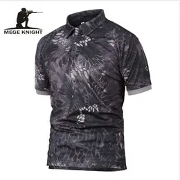 Mege Marca Militar Tactical Roupa Dropshipping Camiseta Masculina Exército de Verão Camuflagem Quick-Secagem Respirável Tee Camiseta