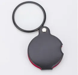 Przenośny Mini Black 50mm 10x Ręcznie wstrzymany Czytanie Lupa Lupa Lupa Lupa Szkło Składana Pętla Biżuteria Loop