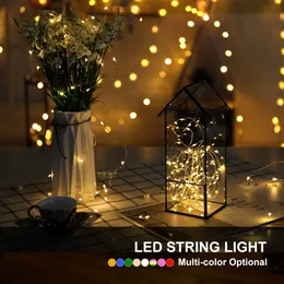 Led Fairy String Light 1 Mt / 2 Mt / 3 Mt / 4 Mt / 5 mt Batteriebetriebene Kupfer Lichter Für Weihnachten Urlaub Hochzeit Dekoration mit Batterie
