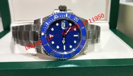 6 Styl Top Quality Vo5 2813 Ruch Ceramiczny Bezel Niebieski Dail 40mm 116610 116610LV 116613 116660 116619 Oryginalne pudełko zegarek męskie