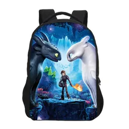 Veevanv Как тренировать рюкзаки для Dragon 3D -печать для мальчиков для девочек школьные сумки подростки для книжного мешка повседневная сумка для плеча