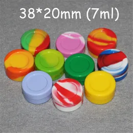Storage Boxes Silicon Container Jar Wax Concentrate 22ML 7ML 5ML 3ML Containers Silicone Jars Colorful Dab Oil Rigs