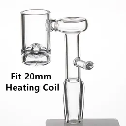 Volcanic Core Electric Domeless Quartz Banger Nail For 20mm Heating Coil with 9mm Hollw Bottom for Glass Water Bongs Dab Oil Rig 678