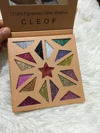 Cleof Glitter Eyeshadow Palette Cleof Glitter Palette 17 Ultra Pigmenterad Glitter Skuggor Frakt Gratis