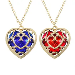 Złote serce Crystal Cage Naszyjnik dla kobiet Bankiet Party Jewelry Hollow Miłość Wisiorek z 26 "łańcuchem Clinical