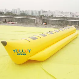 Beliebtes Rave-Sportwasser-Boggan-Boot, aufblasbares Bananenboot für 3 Personen und 8 Personen mit CE-EN71-Zertifizierung
