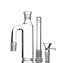 Dreiteiliges Set, Aschenfänger-Raucherzubehör, 18,8 mm, Aschefänger-Bubbler aus Perc-Glas mit 18 mm langem Stiel