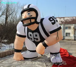 3 m Football Americano Pubblicità Gonfiabile Giocatore Personalizzato Air Blow Up Figura Mascot Modello Pallone Giocatore di Rugby