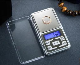 Hot Sälj Mini Electronic Pocket Scale 200g 0.01g Smycken Diamond Scale Balance Scale LCD-skärm med detaljhandelspaket