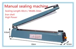 Manual bag sealer FS400 220V width 3mm bag clip sealing machine Electric Film Packer with iron shell for household