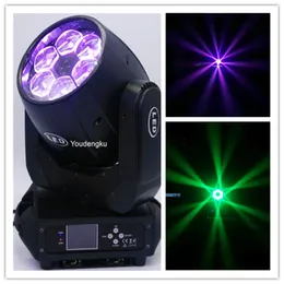 2 stycken LED DMX Stage Lignande 6 * 40W Mini Eye RGBW Flyttande huvudstråle LED B-EYE ZOOM Light