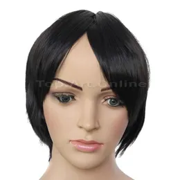 Men's Beautiful Male Black Short Straight Hair Wig/Wigs Cosplay Party Hot Sale