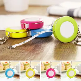 New Candy Color Keychain Tape Measure 1.5 Meters Quantity Clothing Size Tape Measure Small Tape Measure free shipping 2018 new high quality