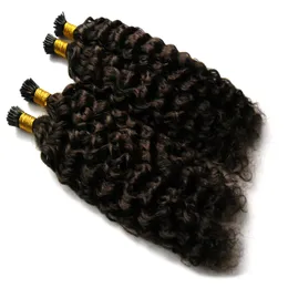 afro kinky curly Keratin Stick Tip Hair Extensions 200s 1g/Strands I Tip Human Hair Extension 200g mongolian kinky curly hair