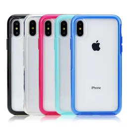 Capas de telefone celular Transparente à prova de choque Hard PC Clear Phone Cases Capa traseira para iPhone 15 14 13 12 Mini 11 Pro XR XS Max 7 8 Plus S20 IQ11