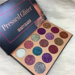 Hot Brand Makeup Beauty Glazed 15colors Pressed Glitter Eyeshadow Palette Pigmented Eye cosmetics Top quality DHL shipping