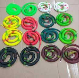 75cm Novelty Halloween prop Tricky Funny Spoof Toys Simulation Soft Scary Fake Snake Horror Toy For Party Event prop