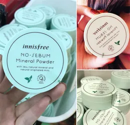 Marca Innisfree No Sebum Mineral Em Pó + Blur Em Pó De Controle De Óleo Pó Solto Maquiagem Configuração Fundação 5g