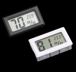 Mini Cyfrowy LCD Embedded Termometry Higrometry Temperatura Miernik Wilgotności Temperatura Walkowy Termometr Czarny Biały SN1074