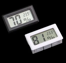 Mini Digital LCD Embedded Thermometers Hygrometers Temperature Humidity Meter indoor Thermometer Black White SN1074