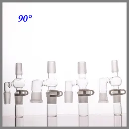 Other Smoking Accessories 4female male reclaim catcher Manufacturer 14 and 18 mm 90 &45 degrees Adapter Complete re for oil three parts this set