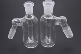 Vendita calda ashcatchers 14mm 18mm Ash catcher spesso vetro pyrex ashcatcher gorgogliatore ashcatcher di alta qualità 45 gradi ashcatcher 2 pezzi