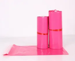 500pcs / mycket ny produkt 10 storlek rosa poly mailer kuvert fraktväska plast postkassar poly