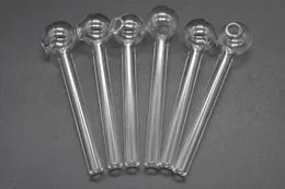 最も安いパイレックスのガラスのオイルのバーナーの管の透明なガラスのオイルのバーナーの透明なチューブガラス管油ネイルパイプの喫煙の手のパイプ