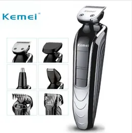 Kemei km-1832 5 in 1防水充電可能な電気シェーバー新しいカッター電気ヘアクリッパーノーズヘアトリマーヘアリッパー