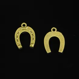 109 Stück Zinklegierung Charms Antik Bronze vergoldet Hufeisen Glücksbringer für Schmuckherstellung DIY handgefertigte Anhänger 21*16mm