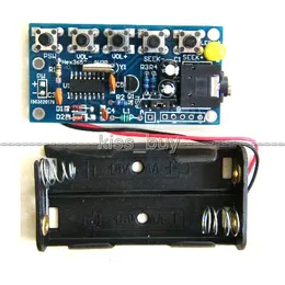 Freeshipping FM 76MHz-108MHz Wireless Stereo FM Radio Receiver Module PCB DIY Electronic Kits