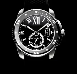 最高品質の高級メンズ腕時計ダイバー W7100056 自動 42 ミリメートルブラックダイヤルサファイア日付メンズラバーバンド自動機械スポーツ腕時計