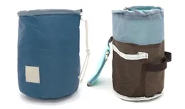 Makeup Bag Pencil Case Barrel Shaped Women Cosmetic Bag waterproof Travel Bags Ladies Organizer Pouch Drawstring Bag 6 Colors