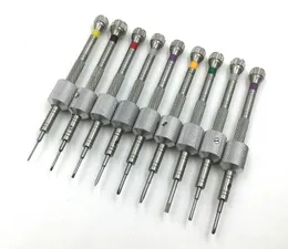 100% Brand lot 0.6mm~2.0mm Assort Slotted Flat Screwdrivers Set, Jewellers Watch Screwdriver for Watchmakers