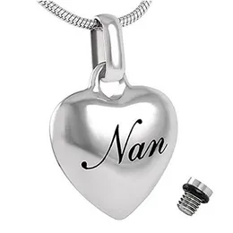 Heart Urn Pendants Memorial Ashes Necklace Stainless Steel Cremation Jewelry Urn Necklace for Women/Men - Free Fill Kits