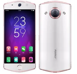 オリジナルのMeitu M6S 4G LTE携帯電話4GB RAM 64GB ROM MT6755オクタコアAndroid 5.0インチ21.0mp指紋ID 2900mahスマート携帯電話