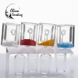 Termochromic Buket Banger Kuvars Tırnak Kadmiyum Çekirdek Alt Düz Üst OD 26mm Domeless Çivi 14mm 18mm Erkek Kadın Dab Rig