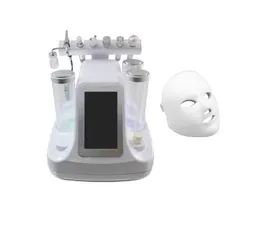 7 in 1 Hydra Dermabrasion Spa顔面マシン超音波RFバイオリフティング水剥離コールドハンマー酸素スプレー7色LEDマスク