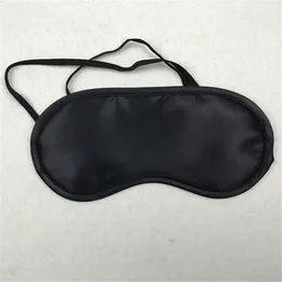 DHL Gratis Svart Ögonmask Skugga NAP Cover Blindfold Mask för sovande Travel Soft Polyester Masks