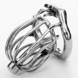 Stainless Steel Stealth Lock Male Chastity Device Cock Cage Fetish Virginity Penis Lock Cock Ring Chastity Belt Sex Toys