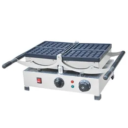 Atacado Qihang_top Máquina de waffle quadrada industrial elétrica 110V 220V comercial rotativa máquina de fazer waffle belga para venda